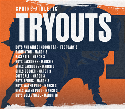 Spring Athletic Tryout Dates